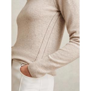 REISS Anya Wool-Blend Open-Stitch Jumper